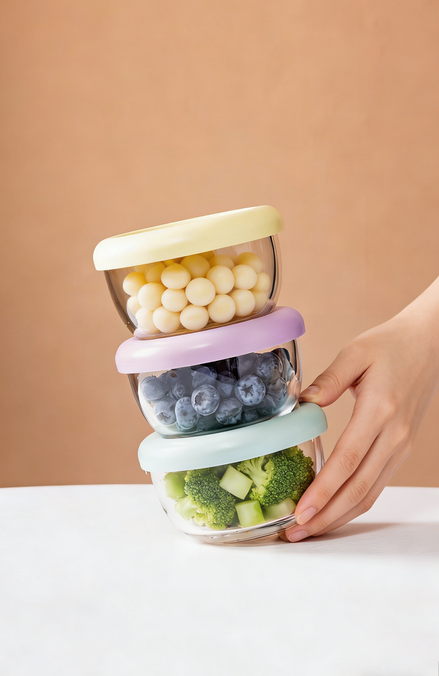 3-piece stackable bowl set